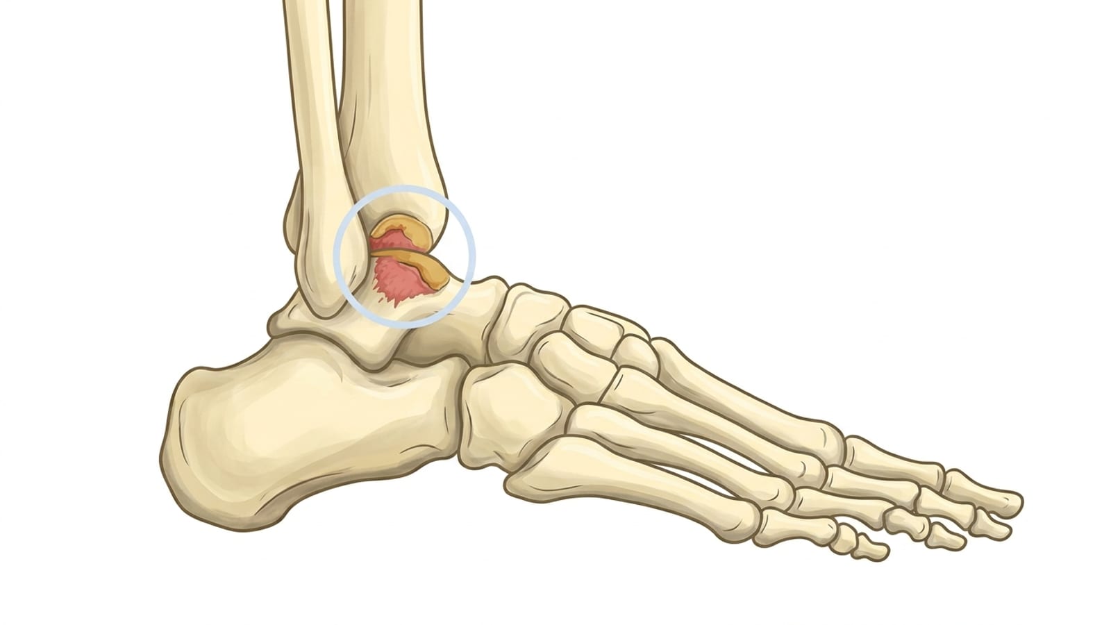 Osteochondral Lesion of the Talus: Causes & Treatment — infographic