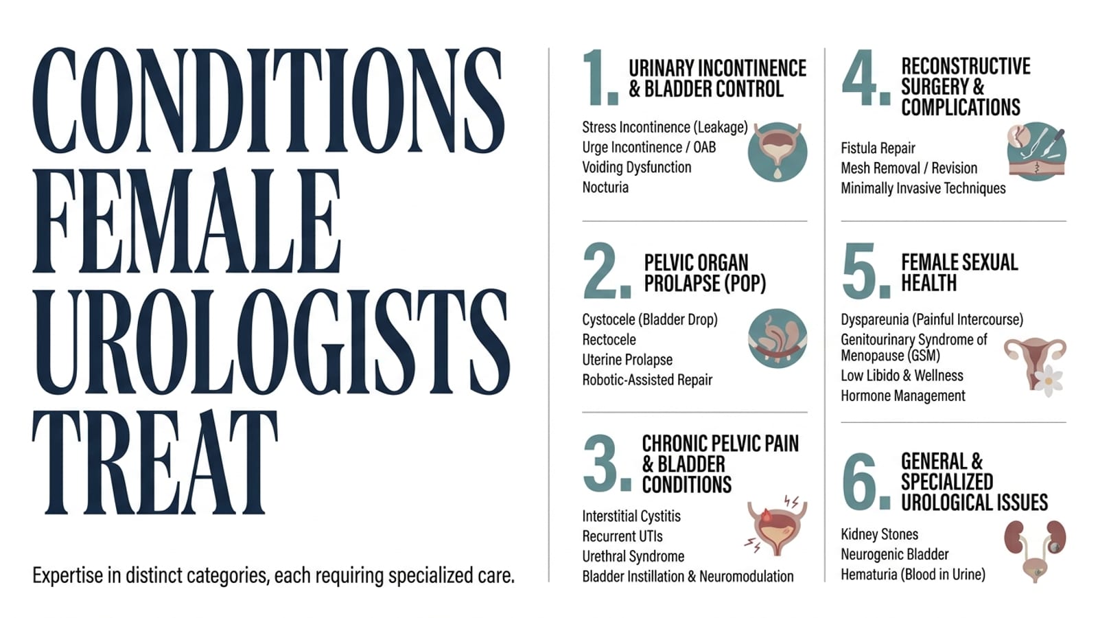 Female Urologist in Los Angeles | Tower Urology — infographic