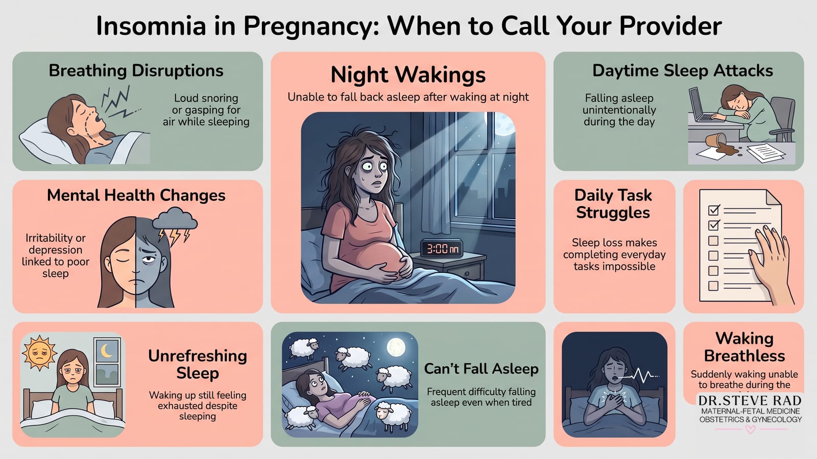 Pregnancy Insomnia Shouldn't Be Ignored | Dr. Rad — infographic