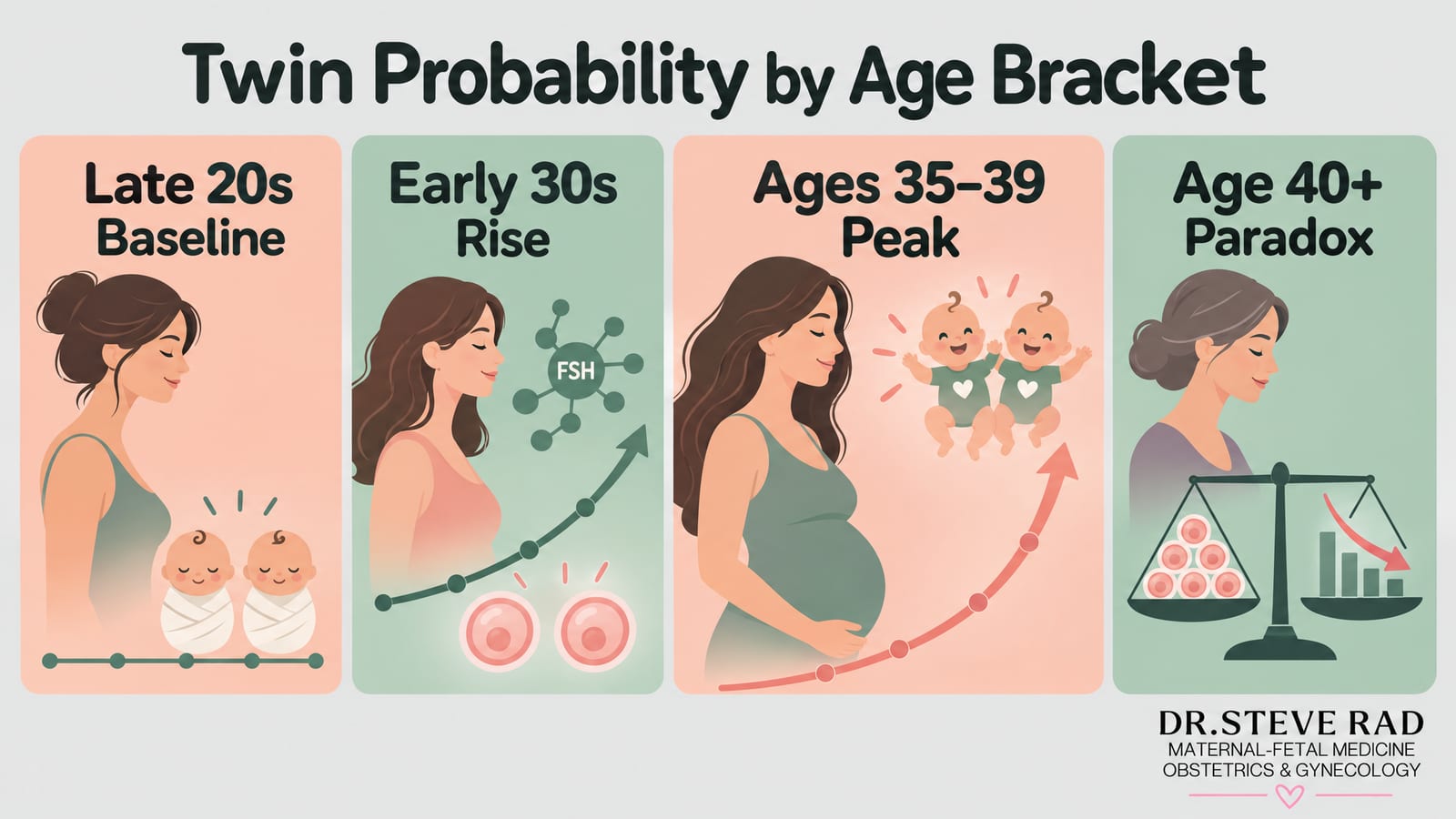 Chances of Having Twins After 35 | Dr. Rad — infographic