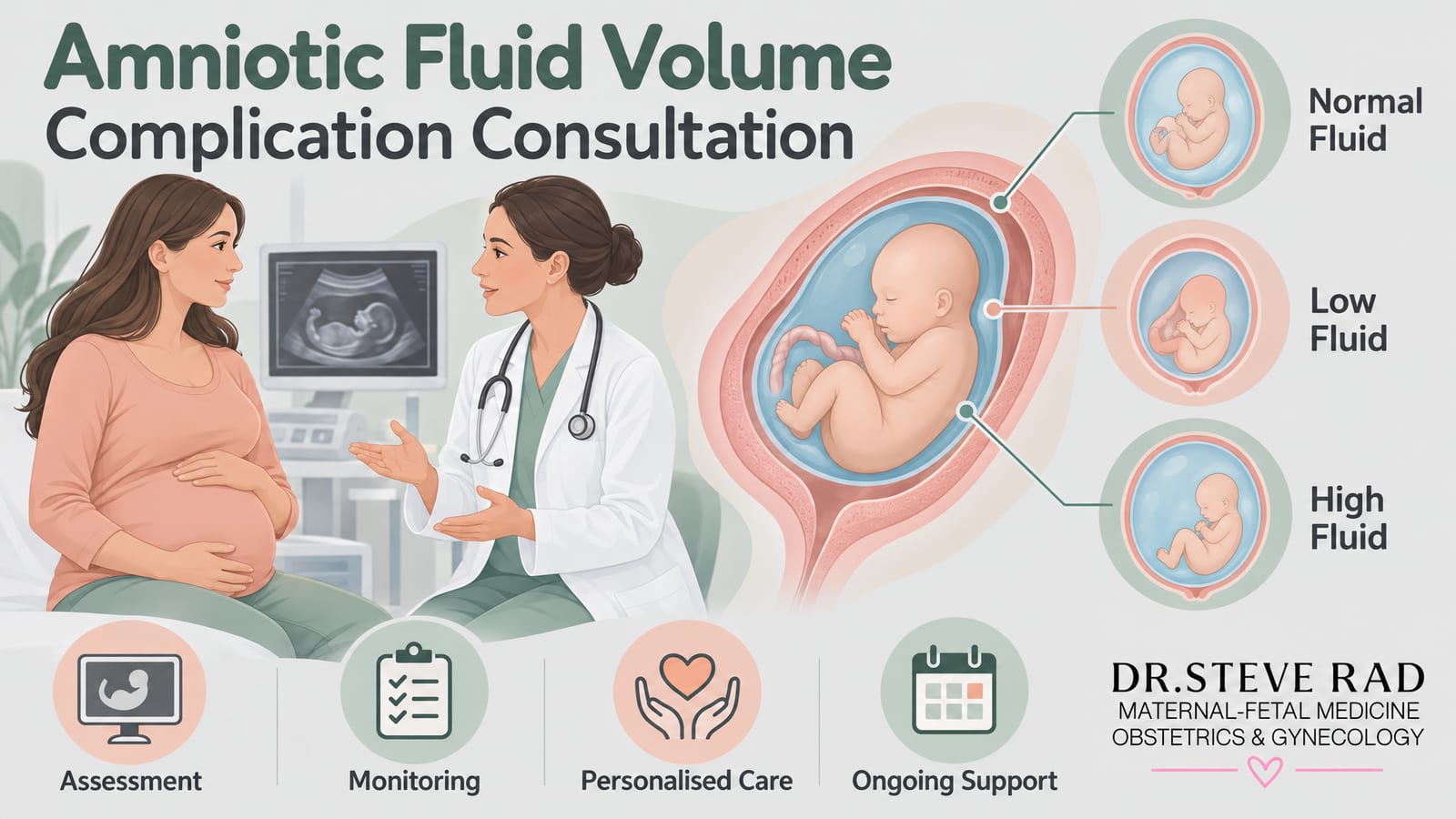 Amniotic Fluid Volume Complication Consultation — infographic