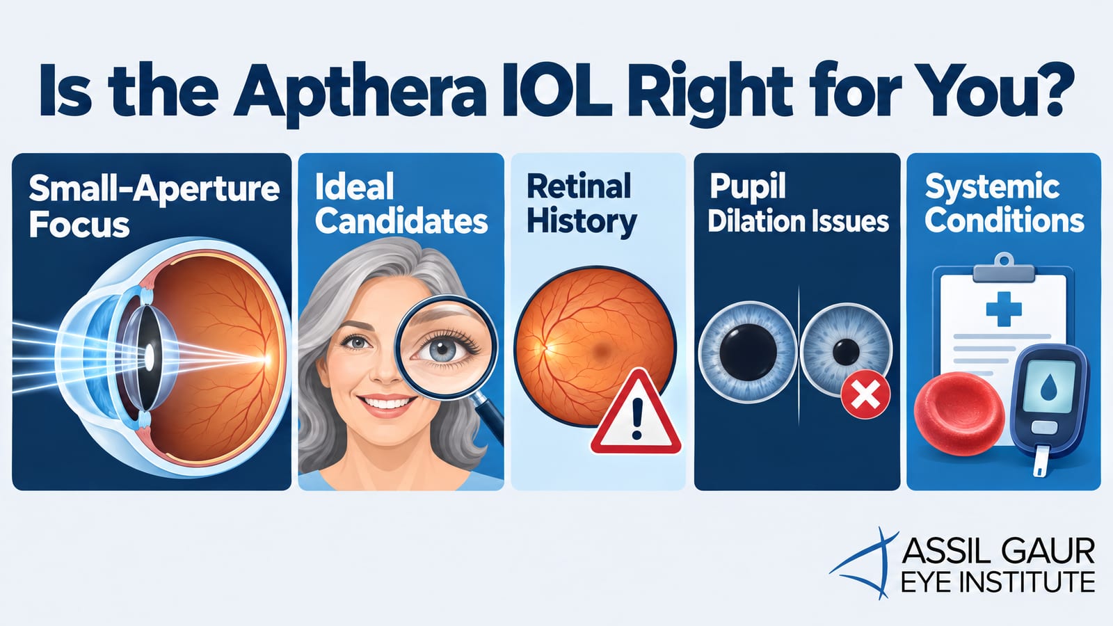 AcuFocus Apthera IOL — infographic