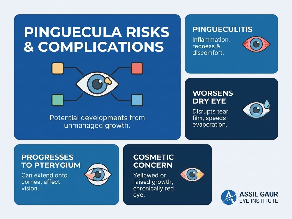 Understanding Pinguecula: Causes, Symptoms, and Treatment — infographic